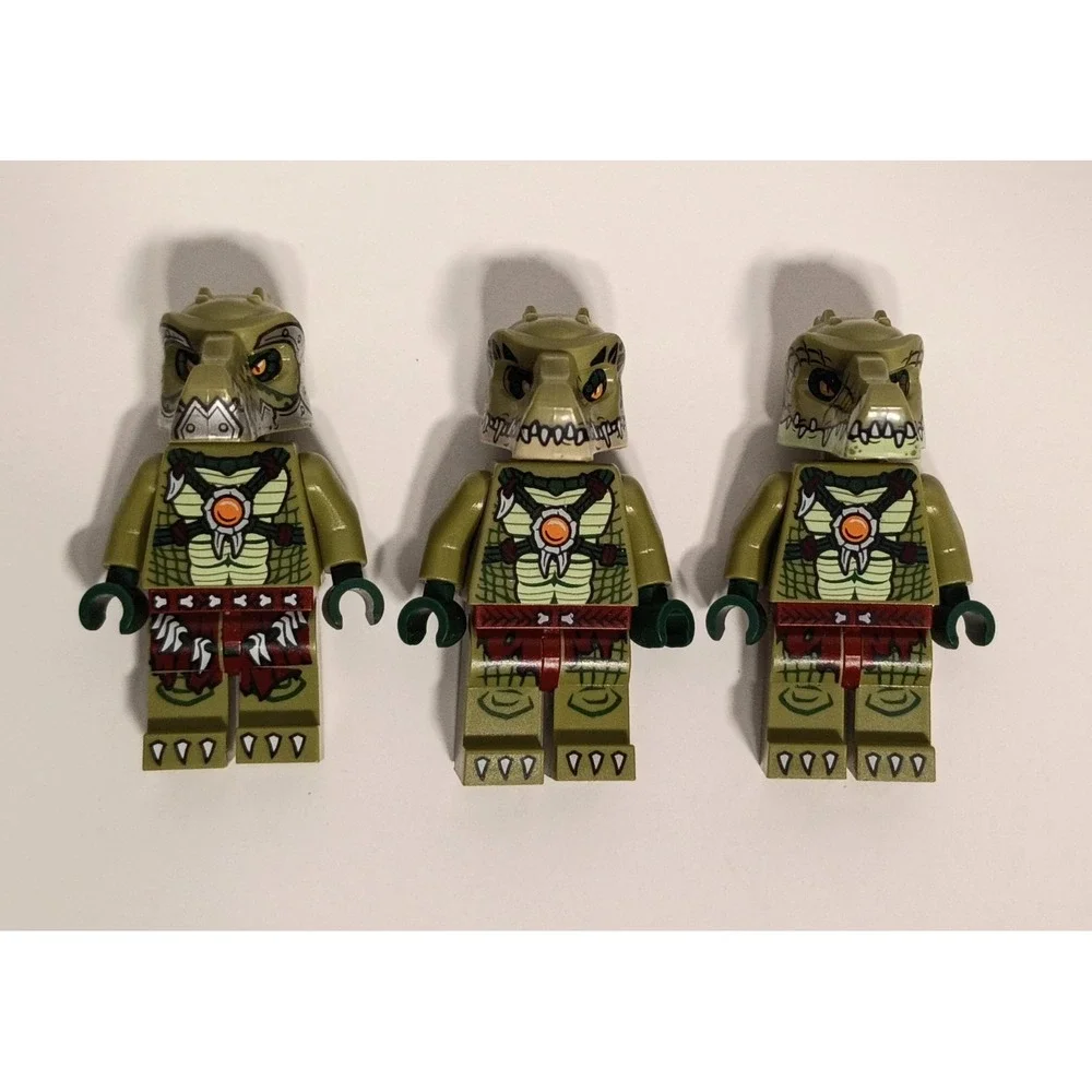 LEGO Minifigure Legends of Chima Crawley LOC013 Lot of 3